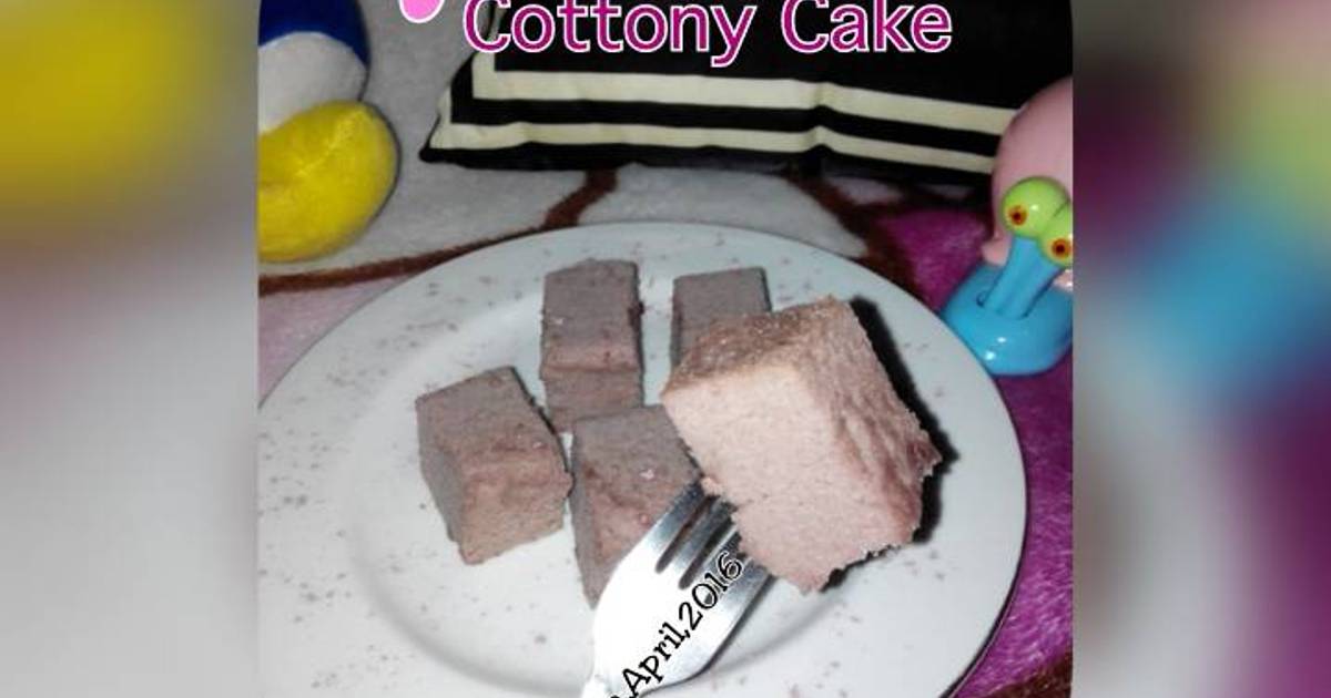 Resep Ogura Taro Cottony Cake