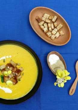 Kabocha & Mushroom Soup