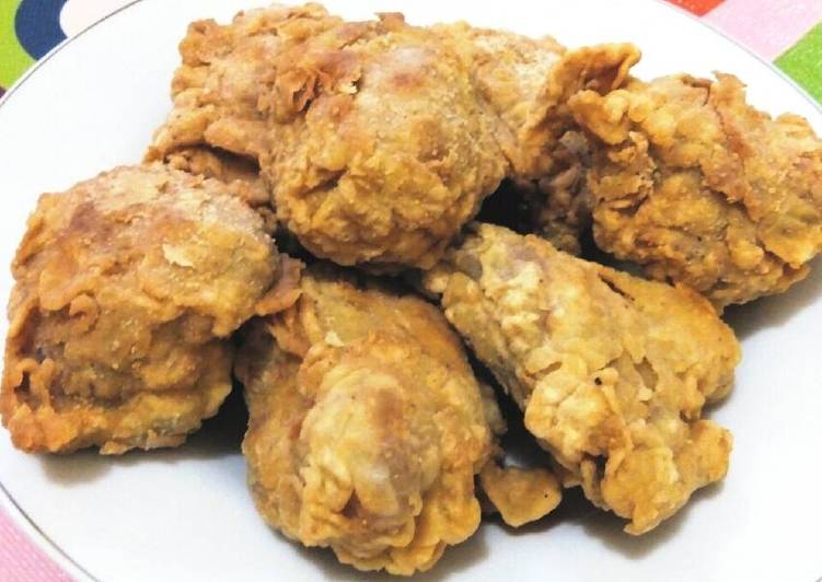 bahan dan cara membuat Ayam goreng wijen KFC