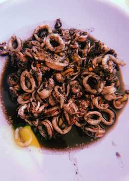 Cumi saus hitam simpel