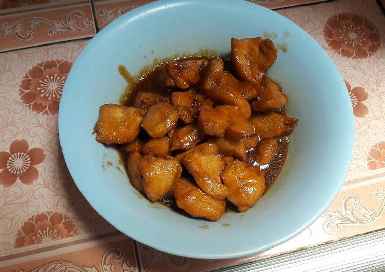 resep lengkap untuk Ayam asam manis