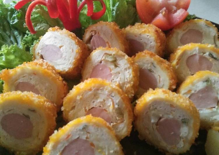 resep masakan Rolade tahu ayam sosis