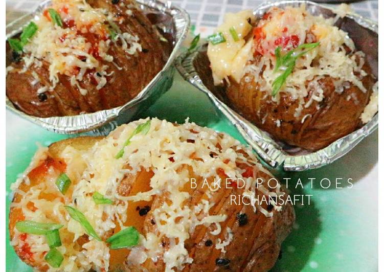 cara membuat Kentang panggang / baked potato