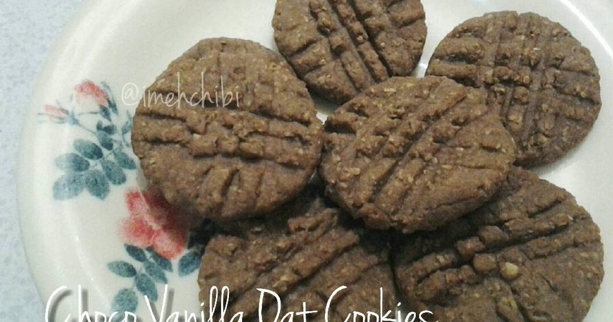 Resep Choco Vanilla Oat Cookies