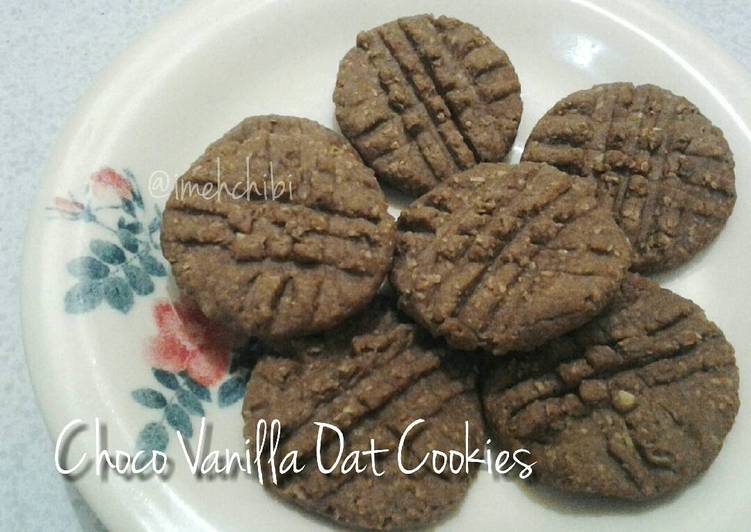 Resep Choco Vanilla Oat Cookies Dari Nurul Fathimah