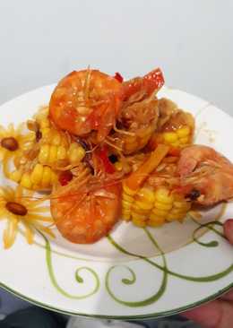 Jagung udang pedass hot