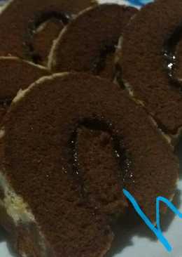 Roll cake coklat