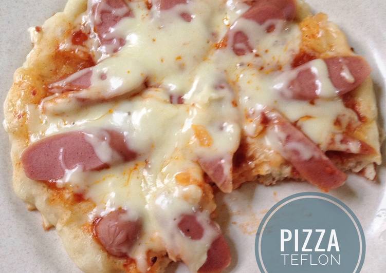 resep lengkap untuk Pizza Teflon Praktis Anti Gagal