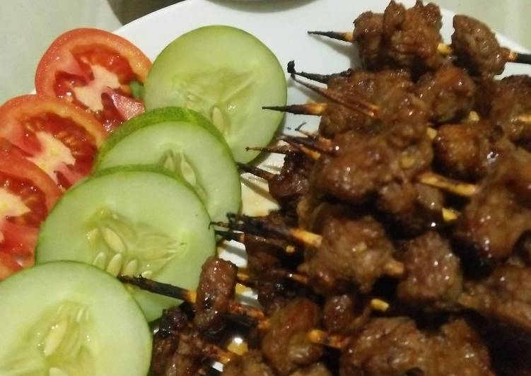 resep masakan Sate Sapi Empuk Comot-Comot