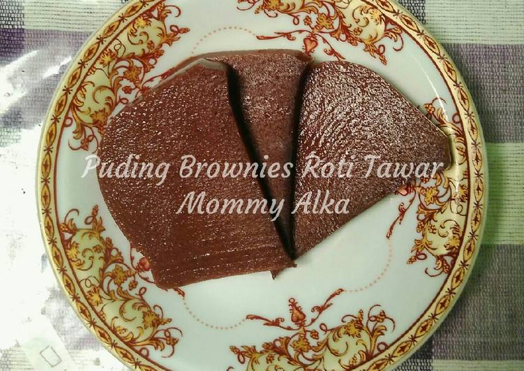 Resep Puding  Brownies Roti  Tawar Mommy Alka oleh Octa Bee 