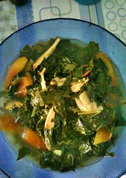 Tumis daun singkong & teri