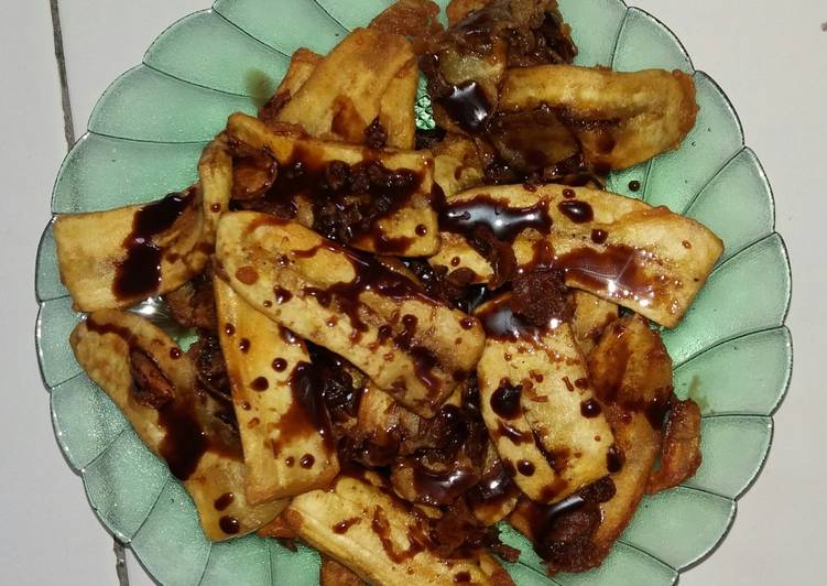 resep Pisang Lumpur Coklat