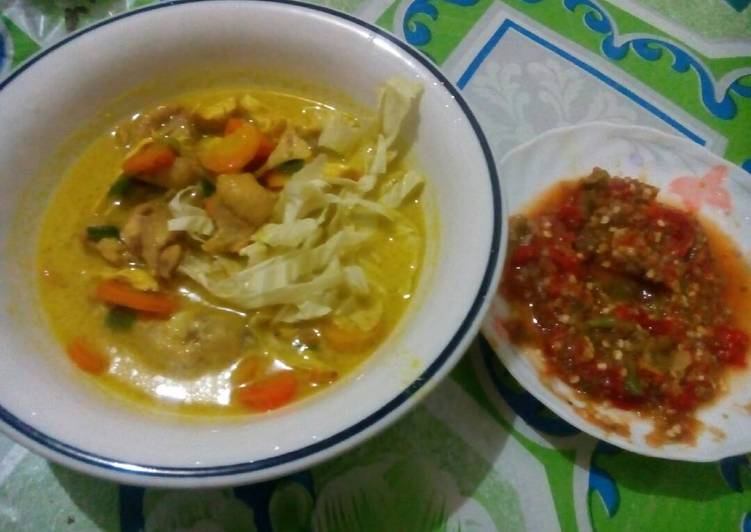 resep masakan Soto Ayam Santan Betawi