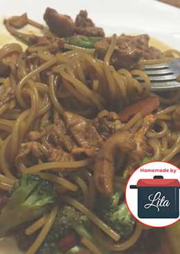 Spagetti kecap telor sederhana tanpa micin #homemadebylita