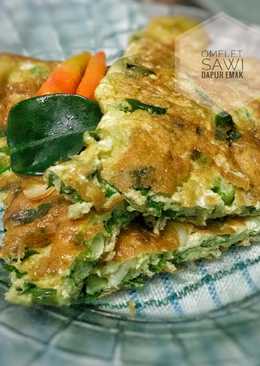 Omelet Sawi Hijau