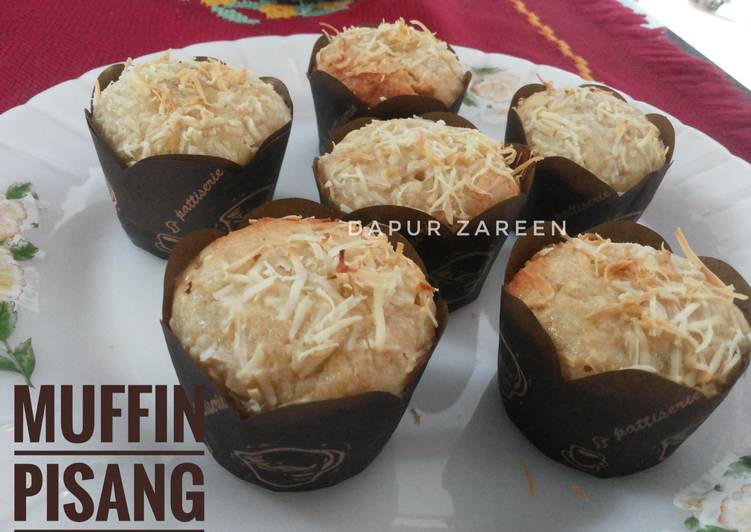 bahan dan cara membuat Muffin Pisang Keju 1 telur super lembut n moist