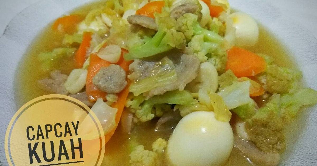 675 resep capcay  kuah  kilat enak dan sederhana Cookpad