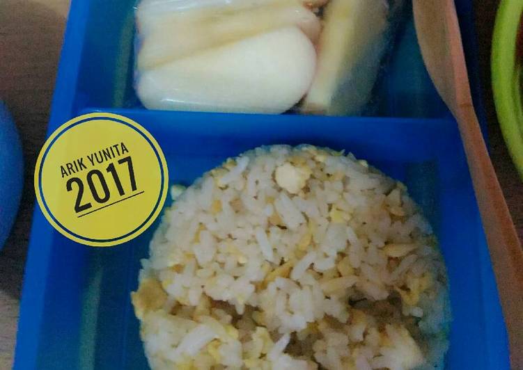 gambar untuk cara membuat Nasi Tahu Telur bekal sekolah