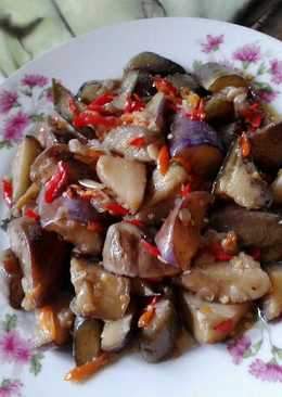 Oseng terong ungu pedas