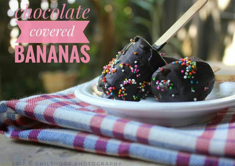 gambar untuk resep makanan Chocolate covered bananas