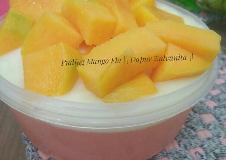 Resep Puding Mango Fla ala mango thai