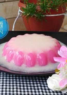 Puding Stroberi Fla Susu #BikinRamadanBerkesan