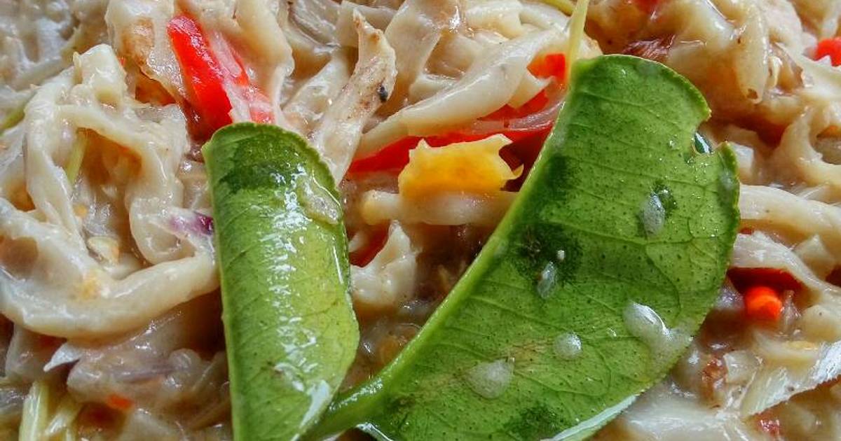1 resep jamur tiram bumbu rempah saus santan enak dan 