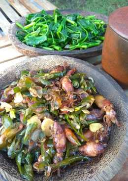 Tumis cumi asin+cabe hijau #BikinRamadanBerkesan