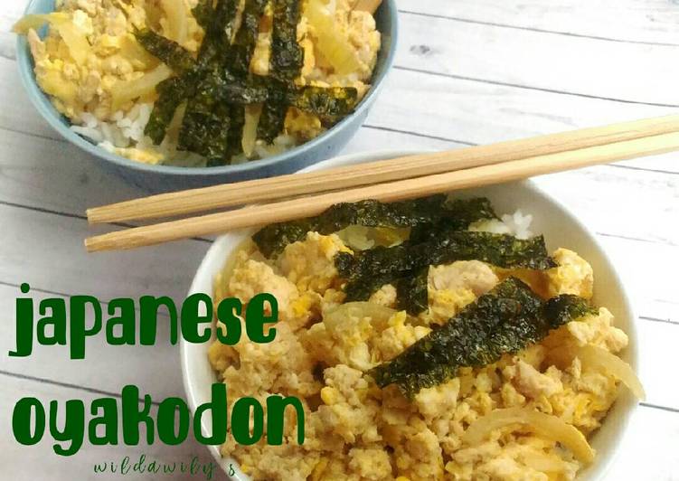 gambar untuk resep Japanese Oyakodon (Rice Bowl Chicken n Egg)