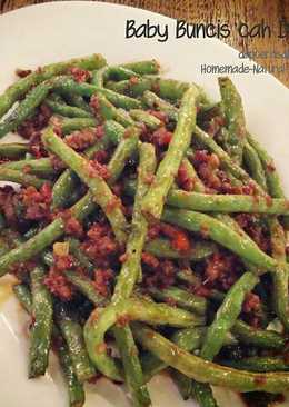 Baby buncis cah daging sapi