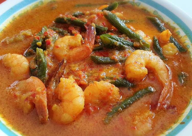 Resep Gulai Kacang Panjang Masak Udang Simple oleh Riska Erlinda - Cookpad