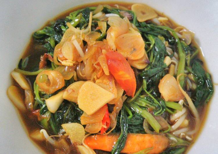 resep lengkap untuk Oseng kangkung kecap