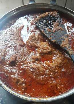 Rendang daging ala padang