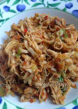 Ayam suwir honje (kecombrang)