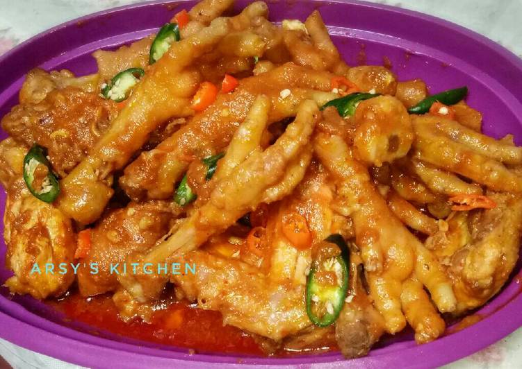 resep Ceker Empuk Pedas