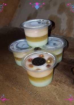 Puding Susu 3 lapis