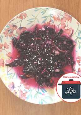 (Basic) Bayam merah cah bawang putih - tanpa MSGÂ #homemadebylita