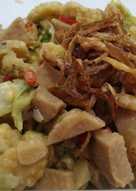 Tumis kecap mix sayur, galantin, telur puyuh