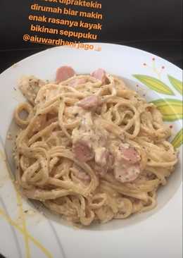 Fettuccine/fetucini/spagethi/pasta carbonara