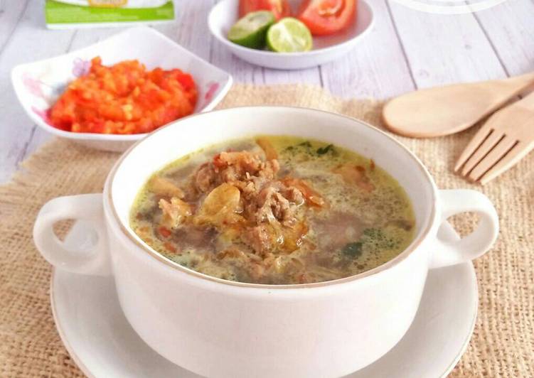 resep makanan Soto Daging Kuah Santan