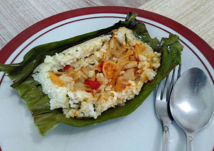gambar untuk resep Nasi Bakar Jamur Tiram