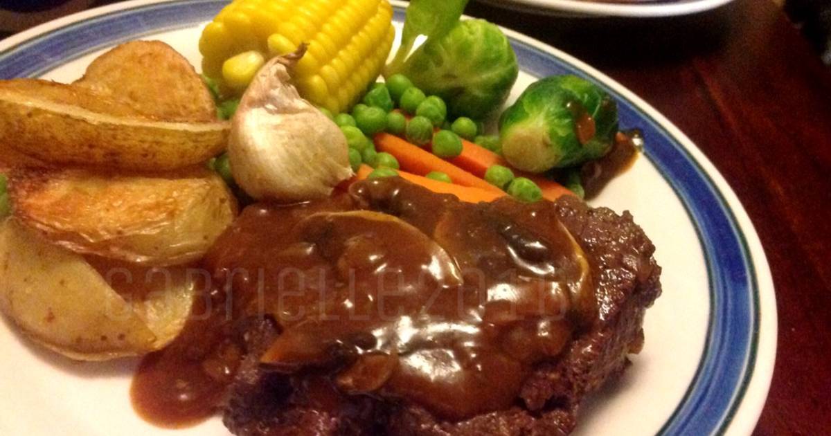 Resep Beef Steak N Mushroom Gravy Dapur Kreasi Resep Beef Steak N Mushroom Gravy Dapur Kreasi