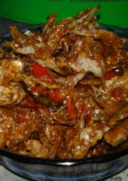 Ikan asin kering balado pedas