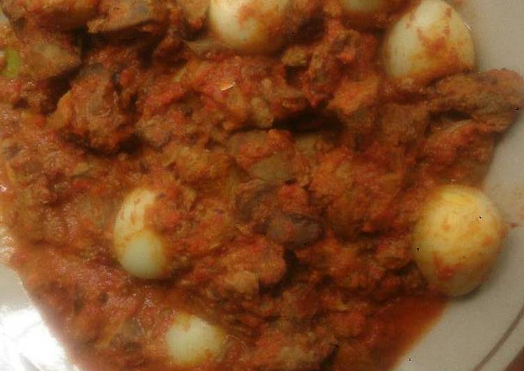 resep Sambal goreng ati ayam dan telur puyuh