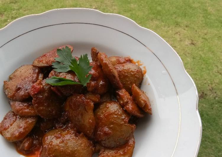 bahan dan cara membuat Rendang Jengkol Simple tanpa Santan