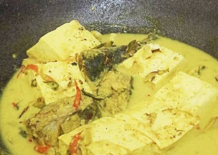 resep masakan Gulai Ikan+Tahu (Gulai Masin)