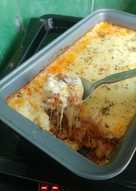 Makaroni Schotel dengan Keju Mozarella