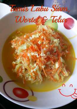 Tumis Labu Siam, Wortel & Telur