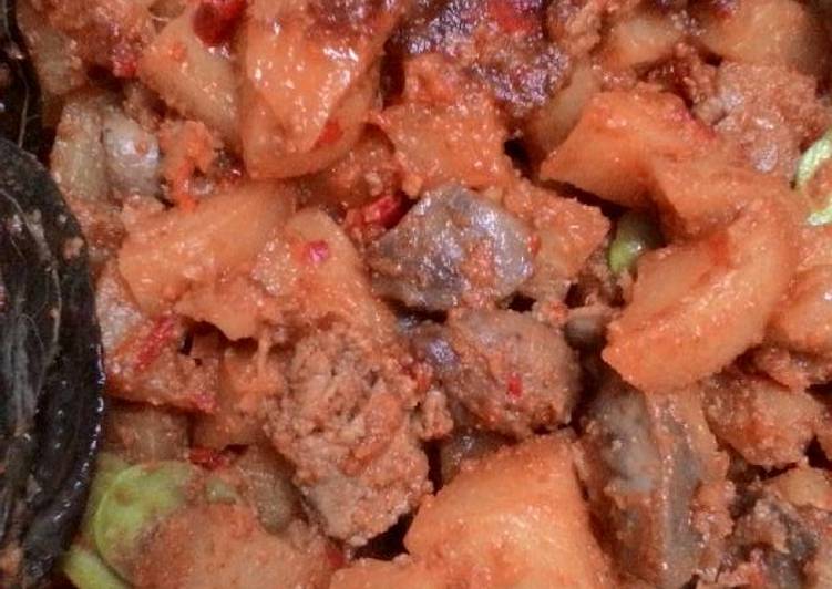 resep lengkap untuk Sambal goreng kentang ati ampela??