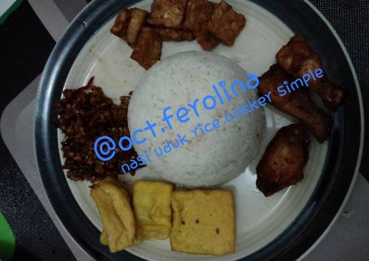 gambar untuk resep makanan Nasi Uduk Rice Cooker Simple